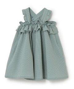 sense of wonder / センス オブ ワンダー ミニ丈・ひざ丈ワンピース | サッカーギンガムチェックサンドレス【日本製】