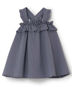 sense of wonder / センス オブ ワンダー ミニ丈・ひざ丈ワンピース | サッカーギンガムチェックサンドレス【日本製】