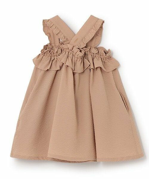 sense of wonder / センス オブ ワンダー ミニ丈・ひざ丈ワンピース | サッカーギンガムチェックサンドレス【日本製】 | 詳細1