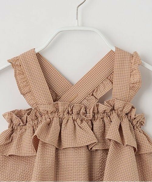 sense of wonder / センス オブ ワンダー ミニ丈・ひざ丈ワンピース | サッカーギンガムチェックサンドレス【日本製】 | 詳細2