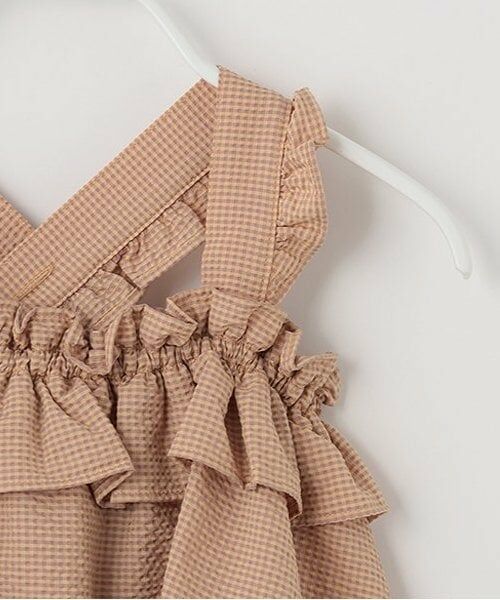 sense of wonder / センス オブ ワンダー ミニ丈・ひざ丈ワンピース | サッカーギンガムチェックサンドレス【日本製】 | 詳細3