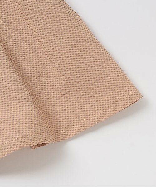 sense of wonder / センス オブ ワンダー ミニ丈・ひざ丈ワンピース | サッカーギンガムチェックサンドレス【日本製】 | 詳細5