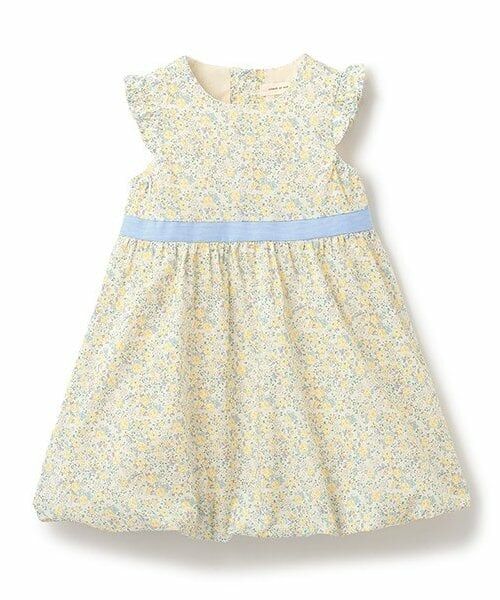 sense of wonder / センス オブ ワンダー ミニ丈・ひざ丈ワンピース | 小花柄バルーンワンピース（レモン イエロー）