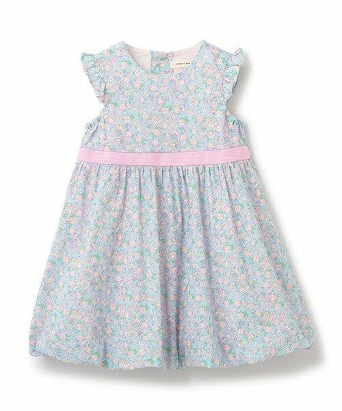 sense of wonder / センス オブ ワンダー ミニ丈・ひざ丈ワンピース | 小花柄バルーンワンピース（ブルー）