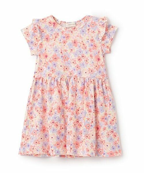 sense of wonder / センス オブ ワンダー ミニ丈・ひざ丈ワンピース | フラワーガーデンワンピース（ピンク）