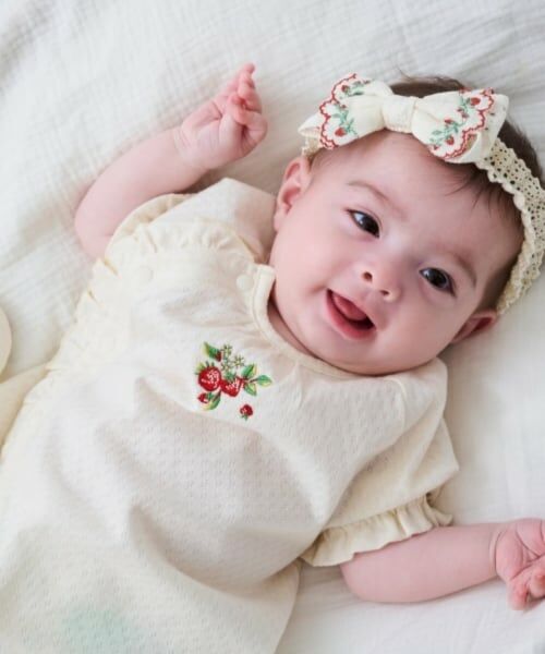 sense of wonder / センス オブ ワンダー カチューシャ・カチューム・その他 | 【オーガニック】野イチゴリボンヘアバンド（ECRU(キナリ)）