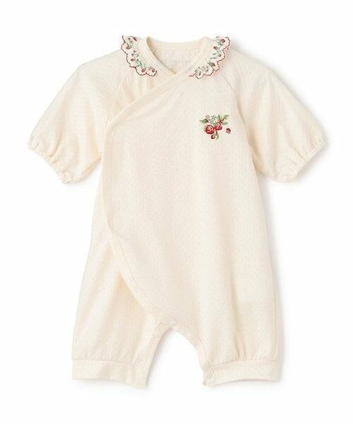 sense of wonder / センス オブ ワンダー ロンパース | 【オーガニック】野イチゴシシュウNEWBORNウェア【日本製】（ECRU(キナリ)）