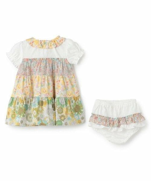 sense of wonder / センス オブ ワンダー ベビー・キッズウエア | 【オーガニック】リバティパッチワークワンピーススーツ【日本製】 | 詳細2