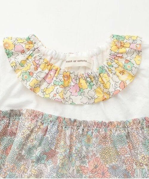 sense of wonder / センス オブ ワンダー ベビー・キッズウエア | 【オーガニック】リバティパッチワークワンピーススーツ【日本製】 | 詳細3