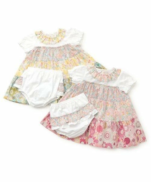 sense of wonder / センス オブ ワンダー ベビー・キッズウエア | 【オーガニック】リバティパッチワークワンピーススーツ【日本製】 | 詳細10