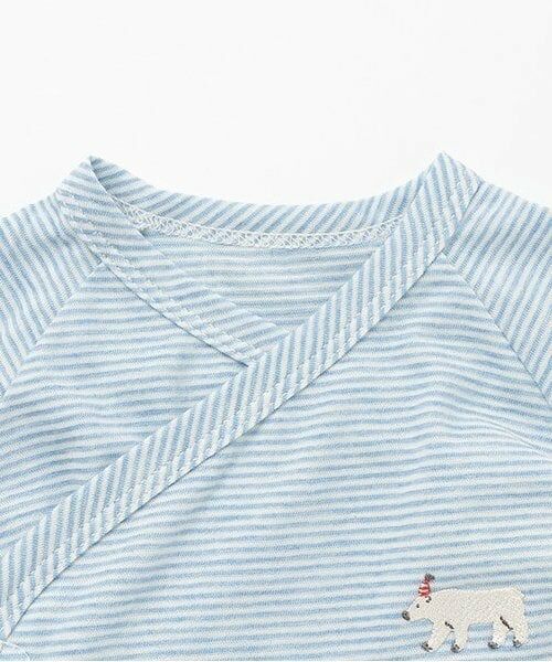 sense of wonder / センス オブ ワンダー 肌着 | 【オーガニック】シロクマボーダーNEW BORNウェア【日本製】 | 詳細2