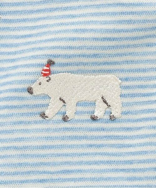 sense of wonder / センス オブ ワンダー 肌着 | 【オーガニック】シロクマボーダーNEW BORNウェア【日本製】 | 詳細3