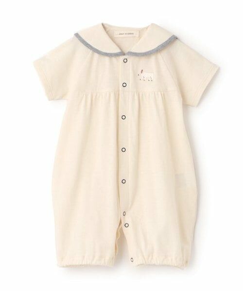 sense of wonder / センス オブ ワンダー ロンパース | 【オーガニック】シロクマセーラー半袖２WAYオール【日本製】 | 詳細2