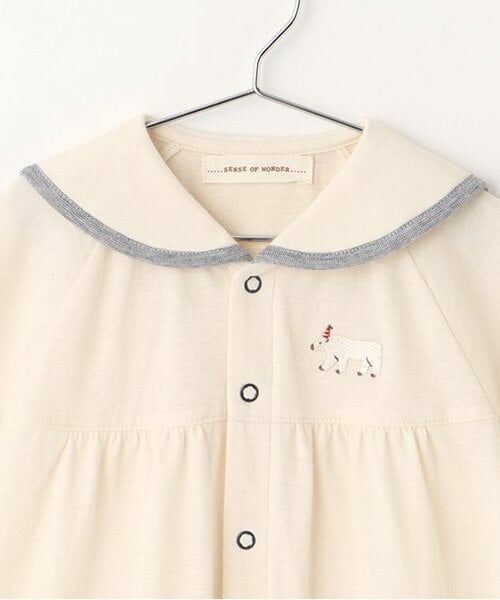 sense of wonder / センス オブ ワンダー ロンパース | 【オーガニック】シロクマセーラー半袖２WAYオール【日本製】 | 詳細3