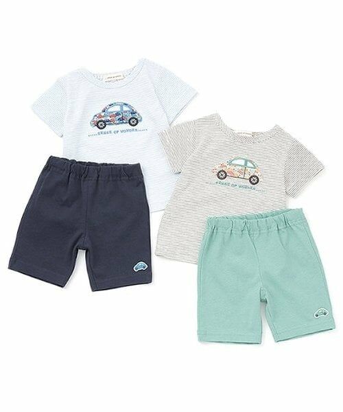 sense of wonder / センス オブ ワンダー ベビー・キッズウエア | リバティcarsTシャツスーツ | 詳細13