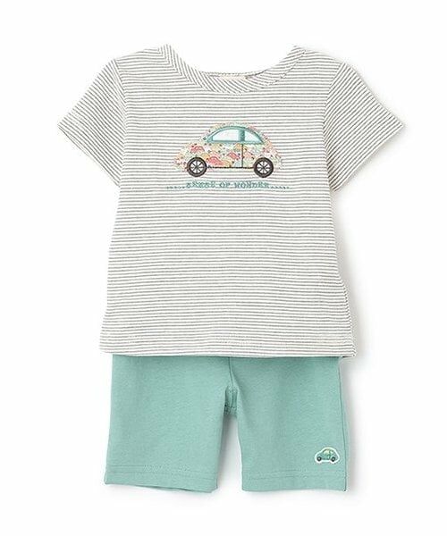 sense of wonder / センス オブ ワンダー ベビー・キッズウエア | リバティcarsTシャツスーツ | 詳細2