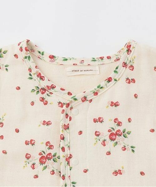 sense of wonder / センス オブ ワンダー ベビー・キッズウエア | 【オーガニック】野イチゴガーゼスリーパー【日本製】 | 詳細3