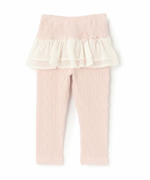sense of wonder / センス オブ ワンダー レギンス・スパッツ | ケーブルチュールフル丈レギンス（ピンク）