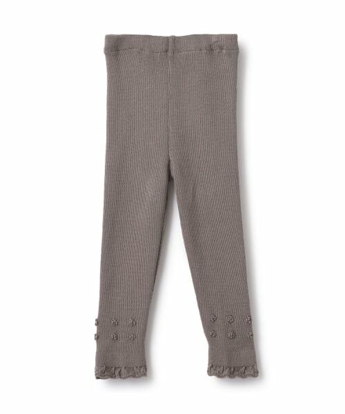 sense of wonder / センス オブ ワンダー レギンス・スパッツ | 【オーガニック】リブ編みレギンス【日本製】(ココア)