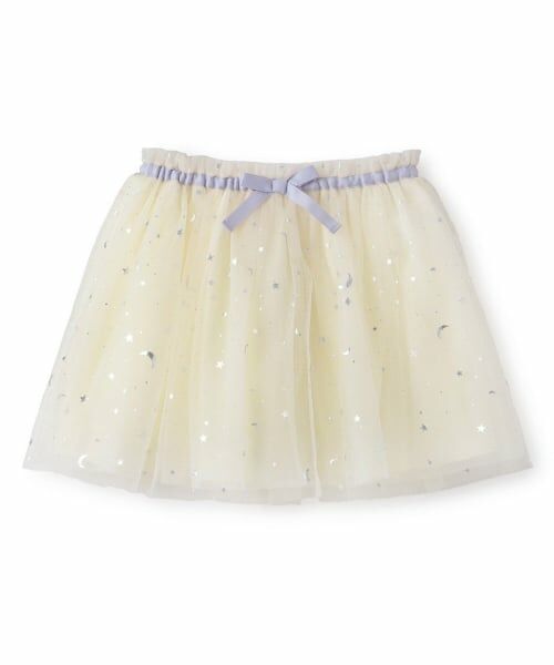 sense of wonder / センス オブ ワンダー ミニ・ひざ丈スカート | スターチュールスカート（ECRU(キナリ)）