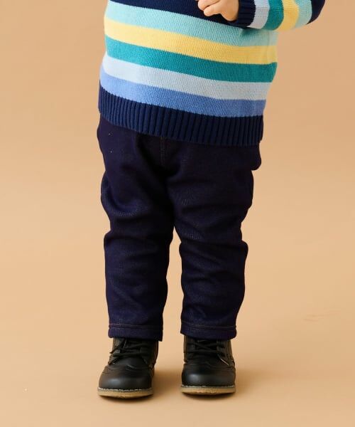 sense of wonder / センス オブ ワンダー その他パンツ | ニッドデニムストレートパンツ（紺）