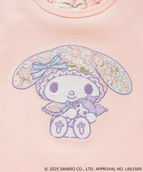 sense of wonder / センス オブ ワンダー Tシャツ | 【マイメロディ】LibertyアップリケTシャツ | 詳細4