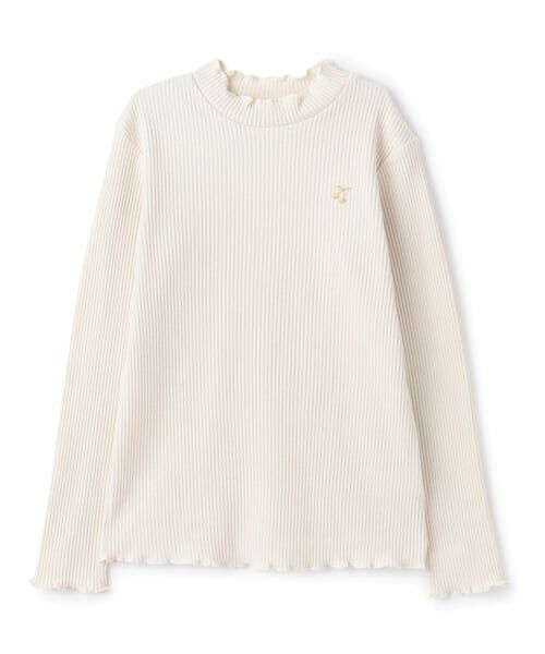 sense of wonder / センス オブ ワンダー Tシャツ | メローフリル長袖Tシャツ（ECRU(キナリ)）