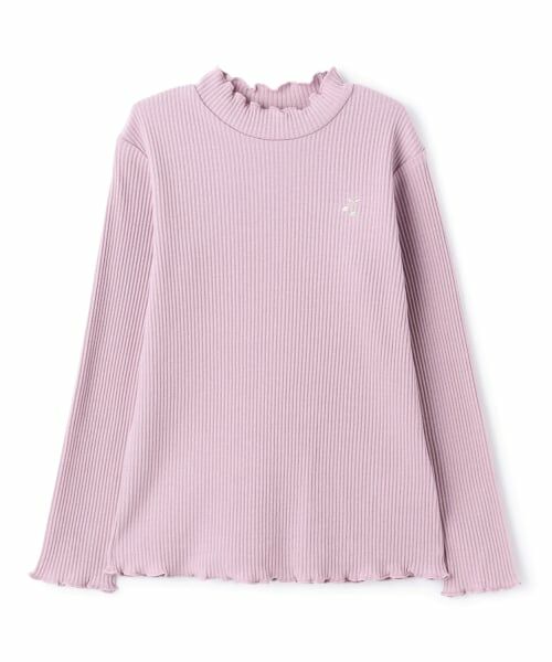 sense of wonder / センス オブ ワンダー Tシャツ | メローフリル長袖Tシャツ（ラベンダー）