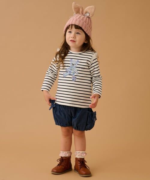 sense of wonder / センス オブ ワンダー Tシャツ | リバティクマボーダープルオーバー | 詳細11