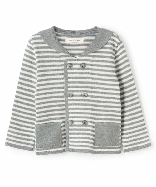 sense of wonder / センス オブ ワンダー カーディガン・ボレロ | セーラーニットカーディガン【日本製】（グレー）