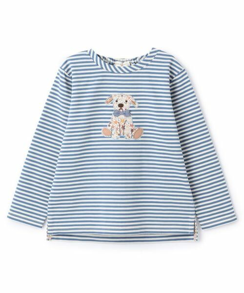 sense of wonder / センス オブ ワンダー Tシャツ | リバティアデラジャドッグ長袖Tシャツ（ブルー）