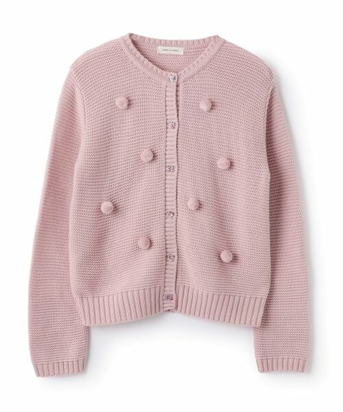 sense of wonder / センス オブ ワンダー カーディガン・ボレロ | ポンポンカーディガン【日本製】（ピンク）