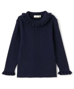 sense of wonder / センス オブ ワンダー ニット・セーター | プチハイネックフリルセーター【日本製】