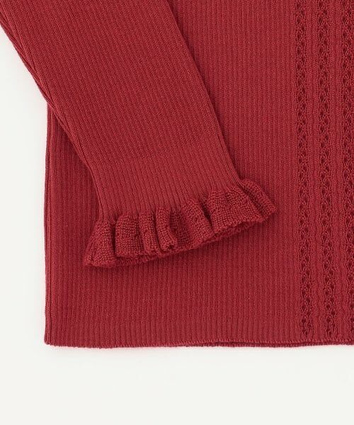 sense of wonder / センス オブ ワンダー ニット・セーター | プチハイネックフリルセーター【日本製】 | 詳細3