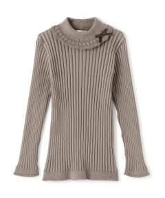 sense of wonder / センス オブ ワンダー ニット・セーター | 【オーガニック】フリル衿リブセーター【日本製】