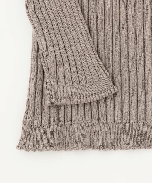 sense of wonder / センス オブ ワンダー ニット・セーター | 【オーガニック】フリル衿リブセーター【日本製】 | 詳細3