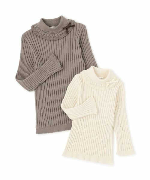 sense of wonder / センス オブ ワンダー ニット・セーター | 【オーガニック】フリル衿リブセーター【日本製】 | 詳細5