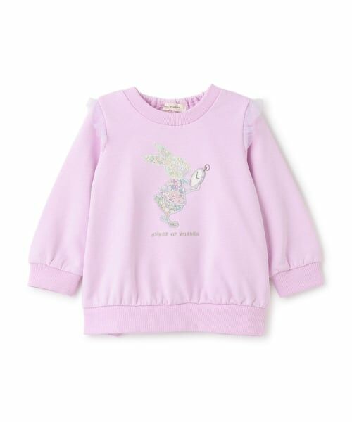 sense of wonder / センス オブ ワンダー スウェット | リバティウサギ時計トレーナー（ラベンダー）