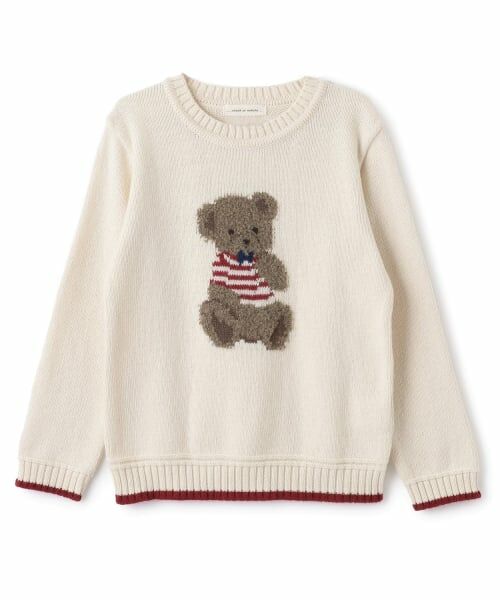sense of wonder / センス オブ ワンダー ニット・セーター | 【オーガニック】タムテディベアセーター【日本製】（ECRU(キナリ)）