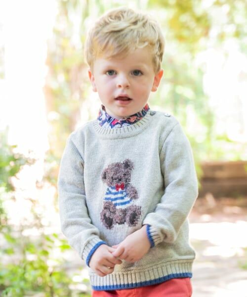 sense of wonder / センス オブ ワンダー ニット・セーター | 【オーガニック】タムテディベアセーター【日本製】（グレー）