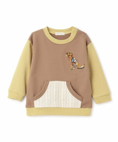 sense of wonder / センス オブ ワンダー スウェット | リバティコリアンダー恐竜トレーナー（モカ茶）