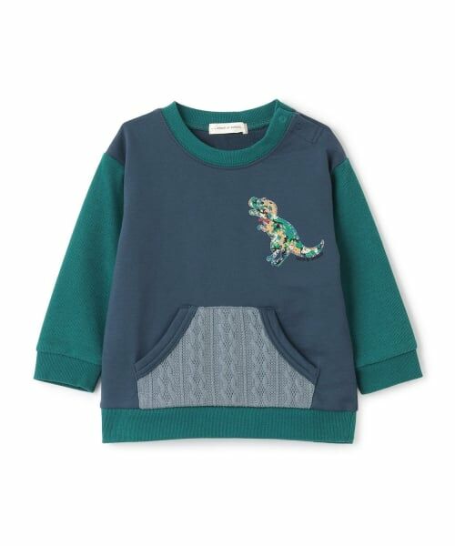 sense of wonder / センス オブ ワンダー スウェット | リバティコリアンダー恐竜トレーナー（紺）