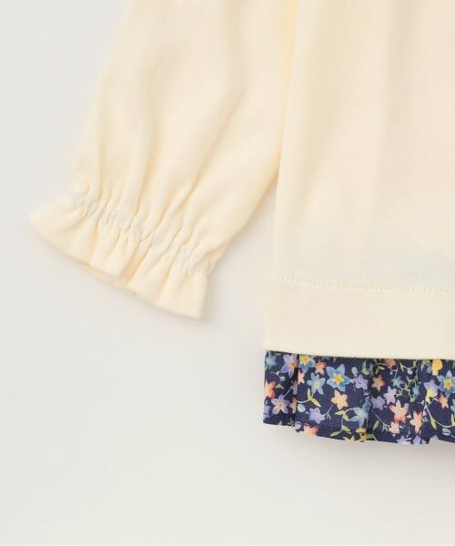 sense of wonder / センス オブ ワンダー Tシャツ | 小花柄長袖リボンTシャツ | 詳細3