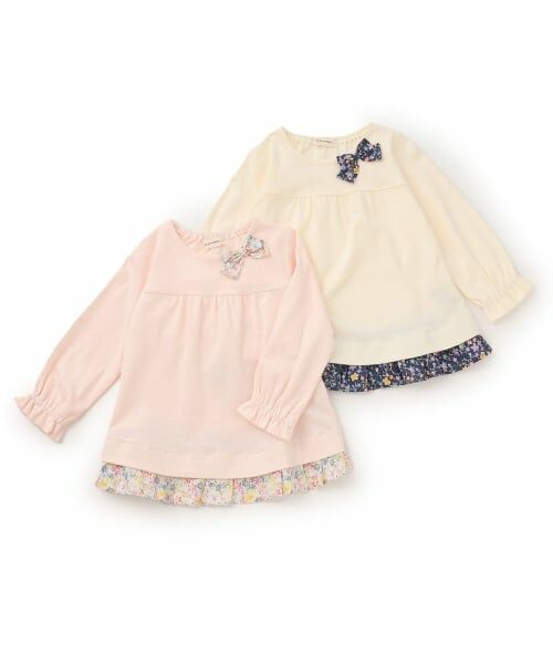 sense of wonder / センス オブ ワンダー Tシャツ | 小花柄長袖リボンTシャツ | 詳細5