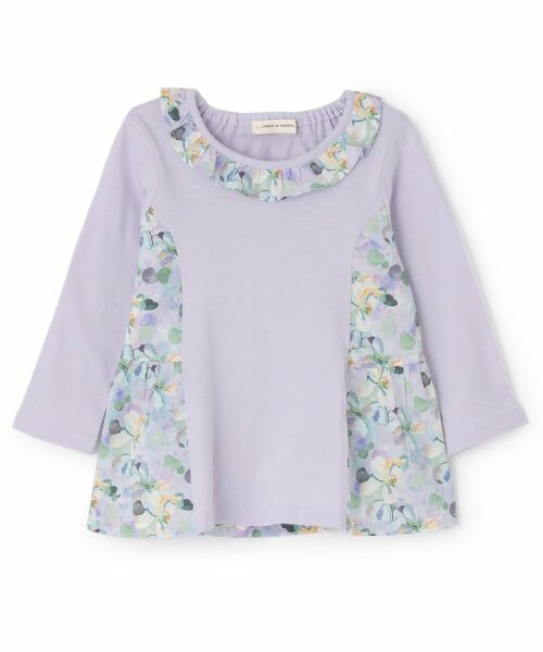 sense of wonder / センス オブ ワンダー その他トップス | 花柄切替えティアードチュニック（ラベンダー）
