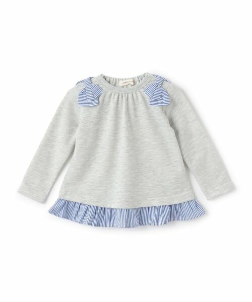 sense of wonder / センス オブ ワンダー スウェット | 肩リボントレーナー（グレー）