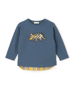 sense of wonder / センス オブ ワンダー Tシャツ | 恐竜アップリケ長袖Tシャツ