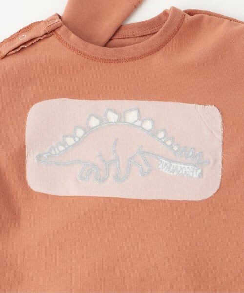 sense of wonder / センス オブ ワンダー Tシャツ | 恐竜アップリケ長袖Tシャツ | 詳細3