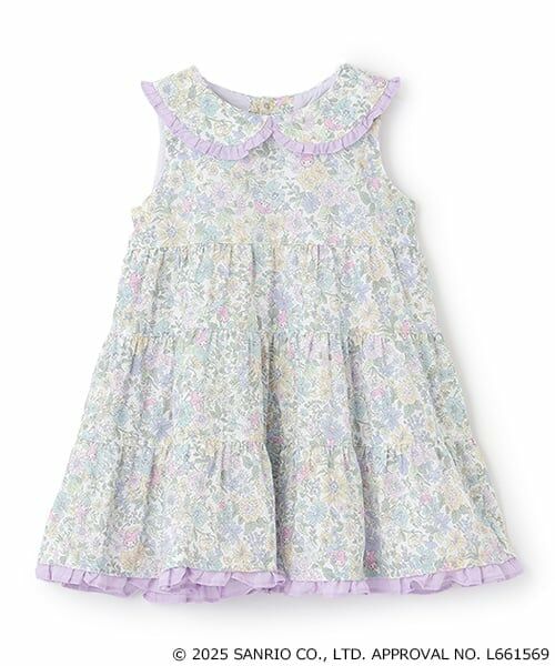 sense of wonder / センス オブ ワンダー ミニ丈・ひざ丈ワンピース | 【マイメロディ】Libertyワンピース（ラベンダー）