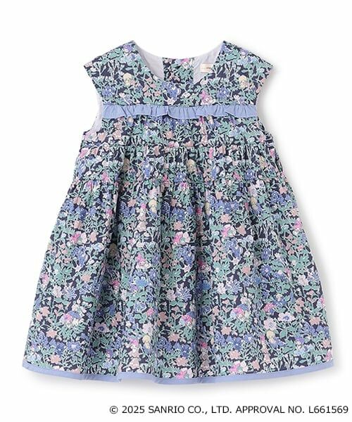 sense of wonder / センス オブ ワンダー ミニ丈・ひざ丈ワンピース | 【マイメロディ・クロミ】Libertyワンピース(紺)